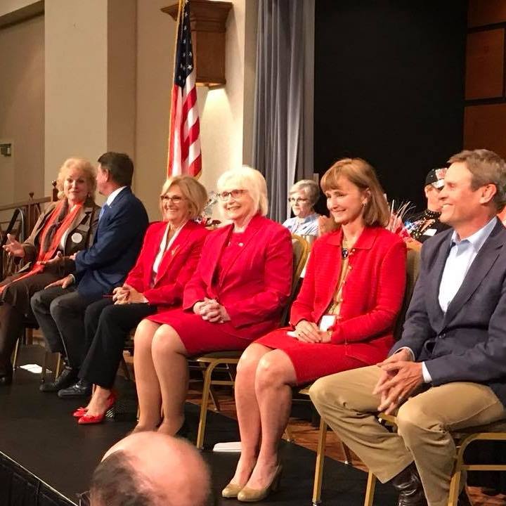 A few members of the Roane County Republican Women on stage.